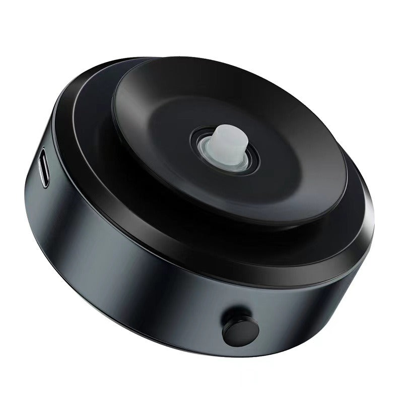 Black electronic device with button and USB port, quality gift item from sps street style