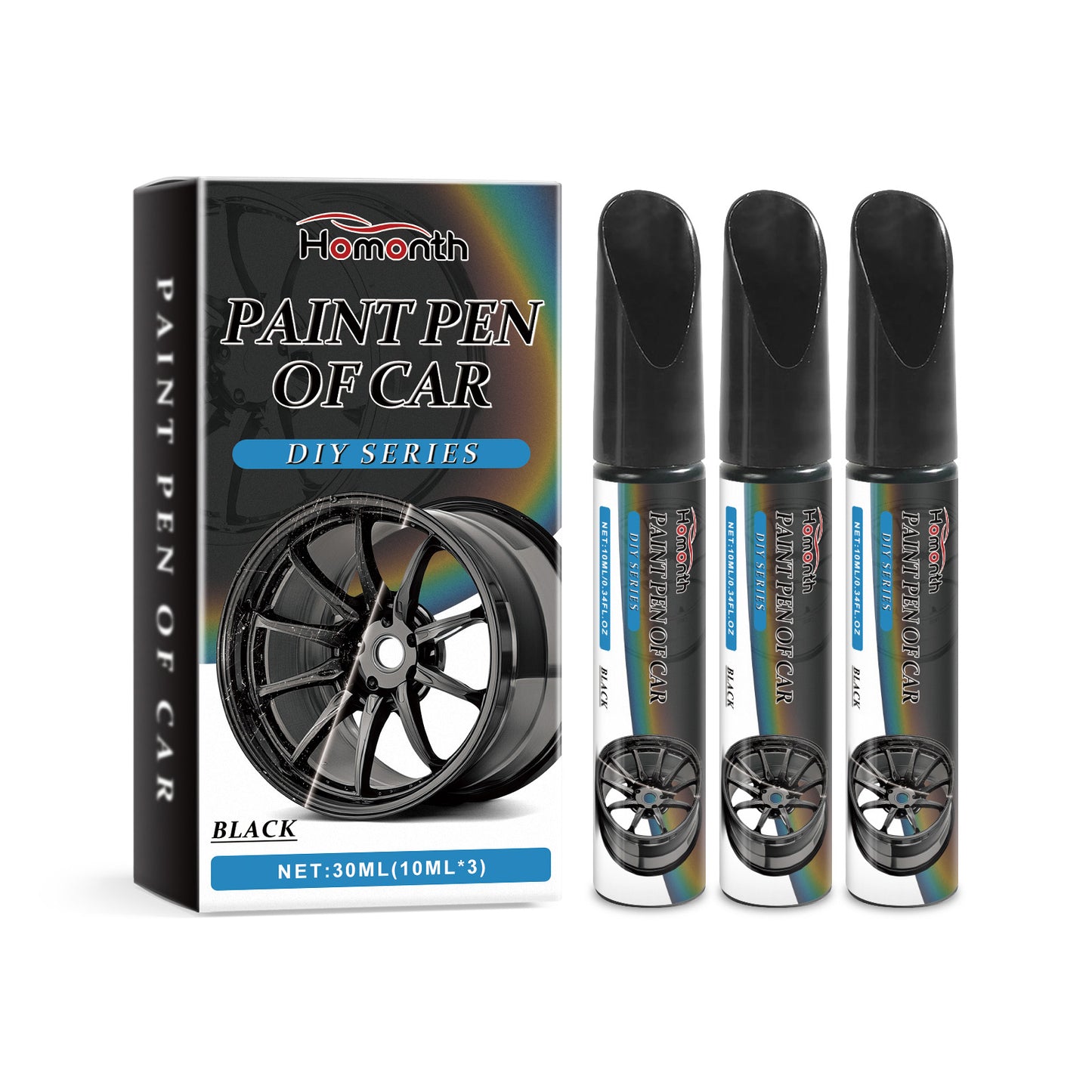 Black Car Wheel Scratches Repair Pen Car Paint Scratches Scratches Decontamination Repair Paint Pen