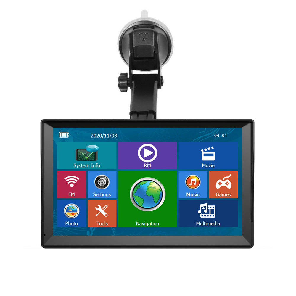 Car GPS navigation system with colorful touchscreen and dashboard mount, quality gifts