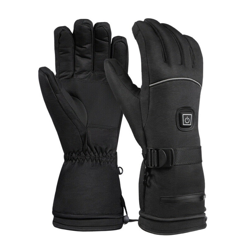 Electric Heated Gloves - Waterproof Winter Warm Rechargeable Gloves for Ski, Snowmobile and Outdoor Activities