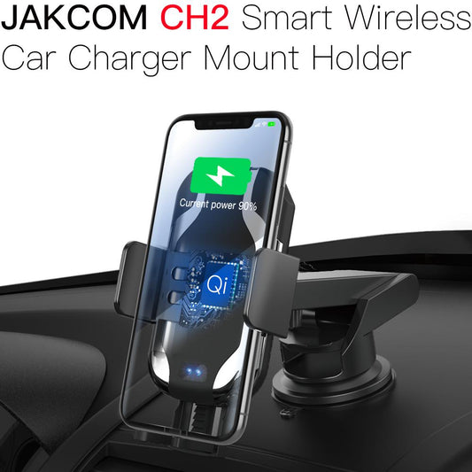 JAKCOM CH2 smart wireless car charger mount holder with phone charging, dashboard view