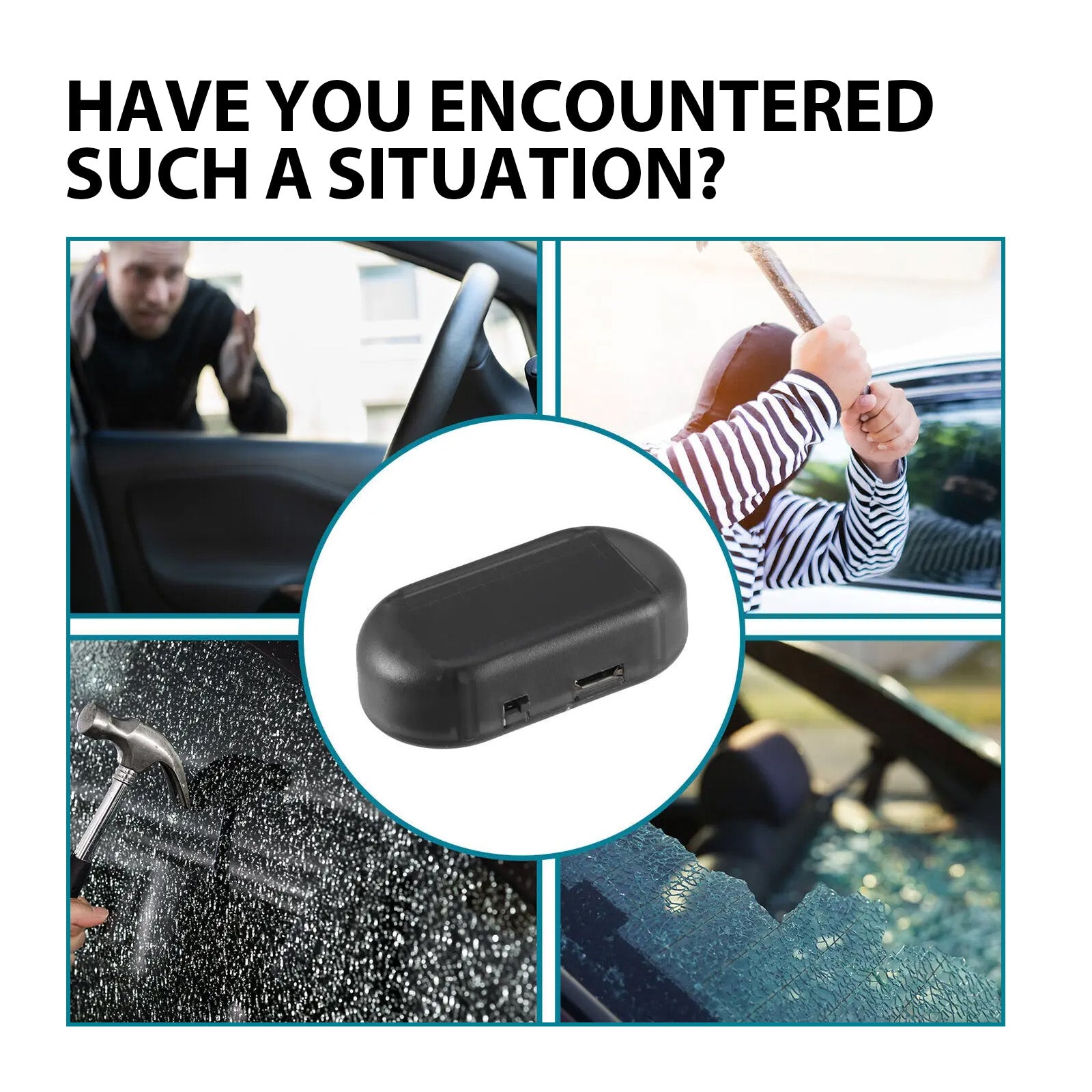 Anti-theft GPS tracker device for car security, protects against car window break-ins
