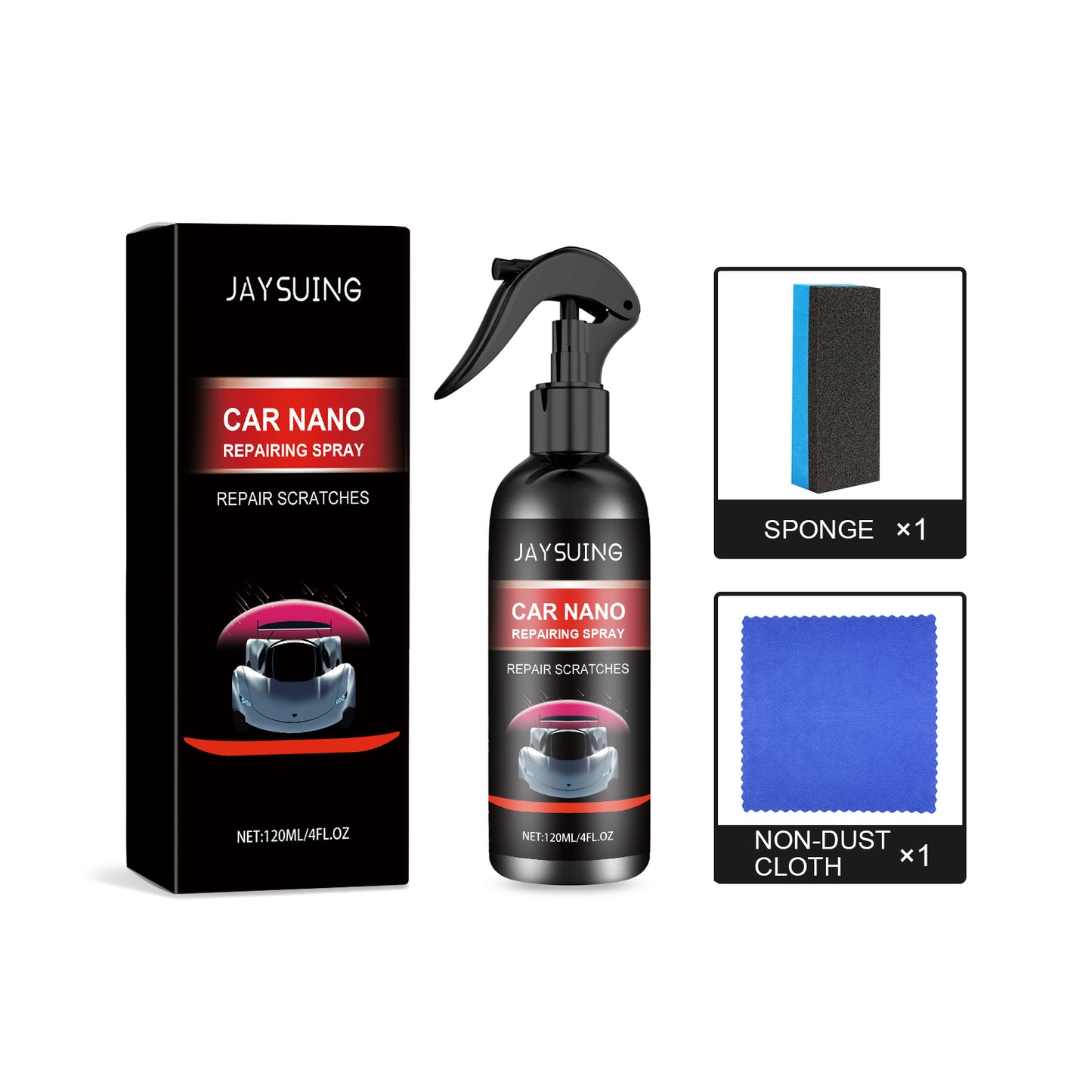 Car Coating Spray Set, Car Paint Polishing Maintenance Anti-Fouling Repair Paint Scratches And Stains Repair