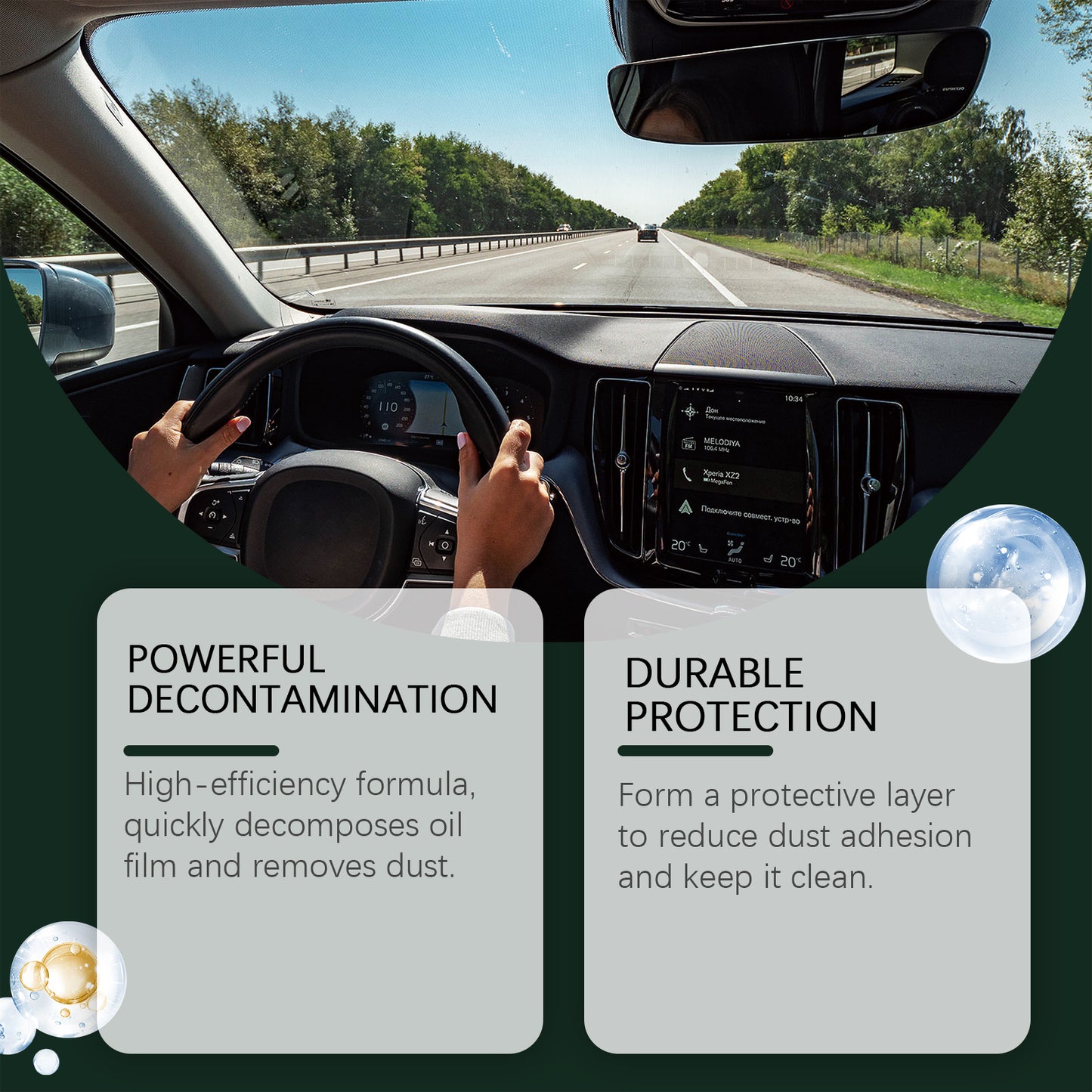 Rayhong Automotive Glass Removal Ointment, Car Windshield Cleaning Decontamination Waterproof Window Rain Cleaning