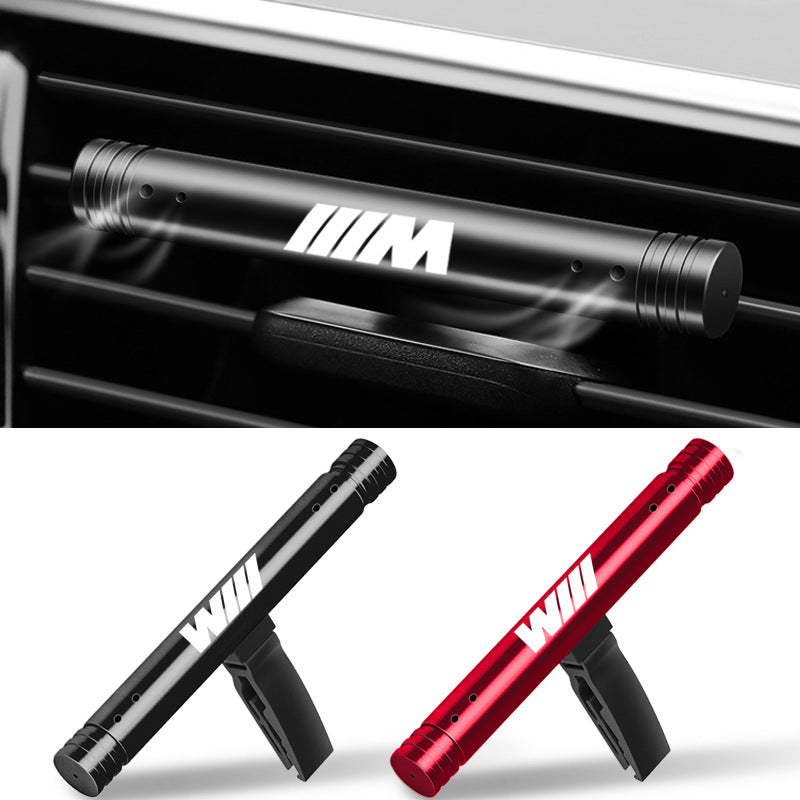 Car air vent clip air freshener in black and red, stylish SPS street style accessory