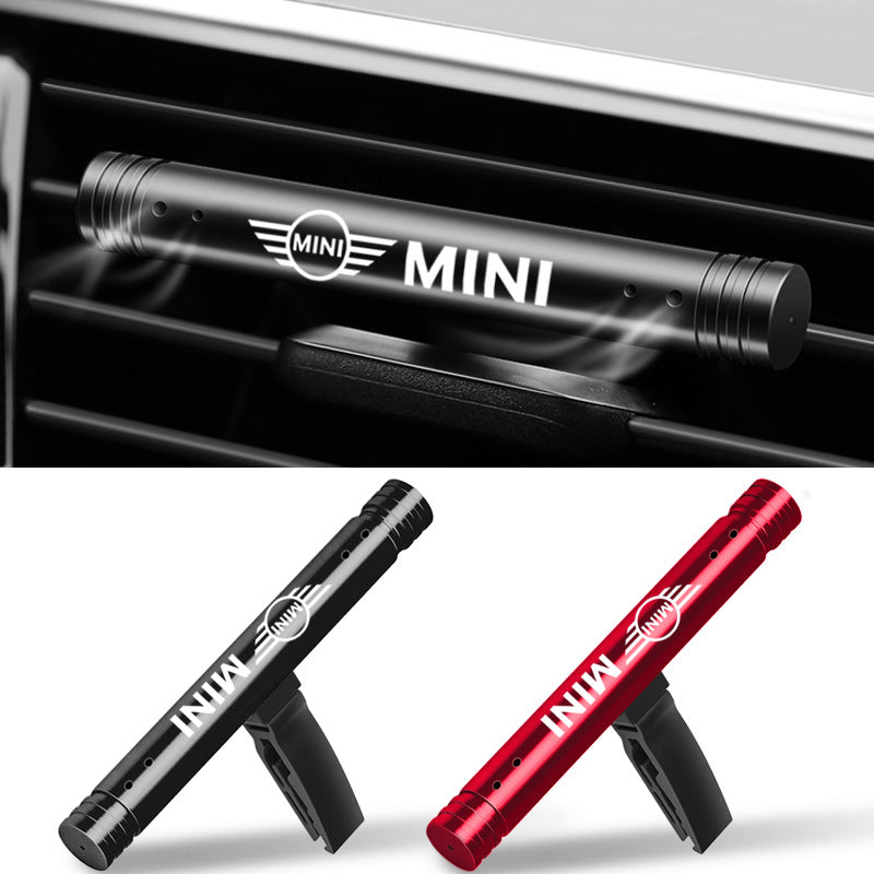 MINI branded air freshener for car vent in black and red, stylish gift item from sps street style
