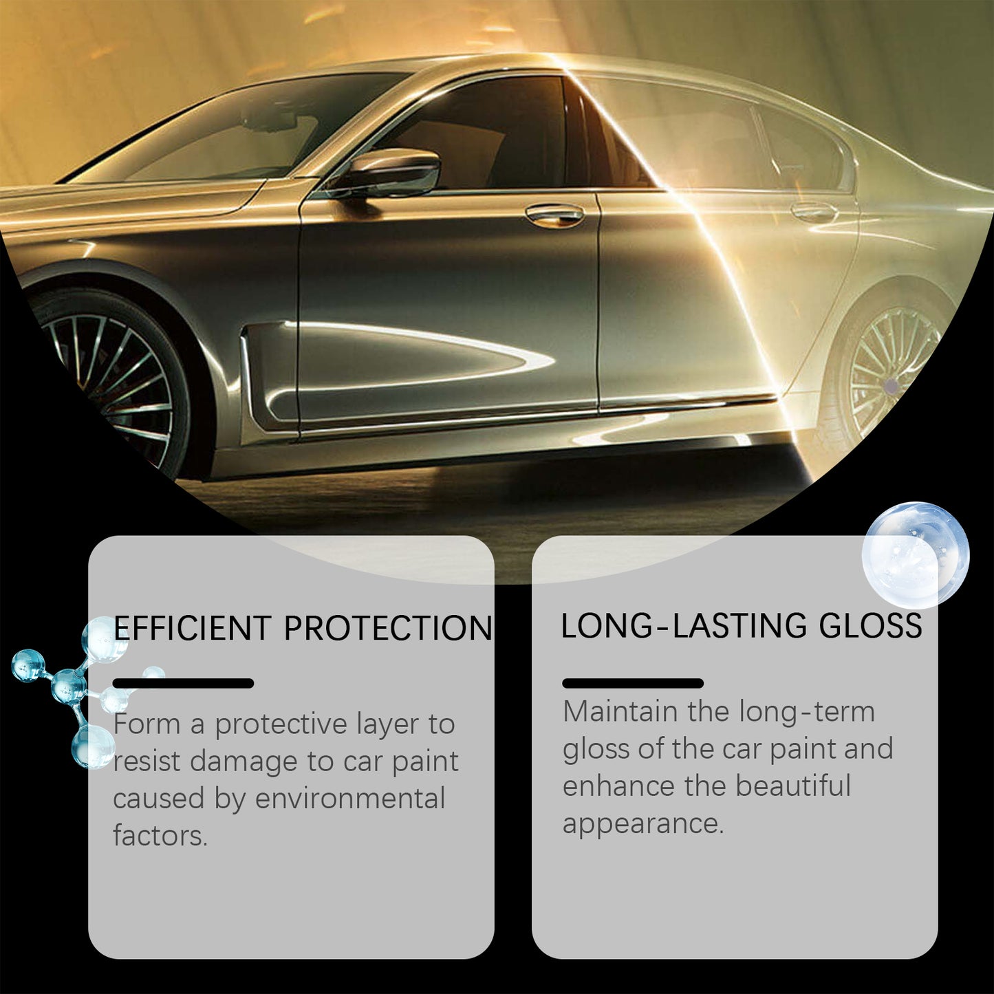 Auto Coating Protective Spray Anti-Scratch Enhanced Gloss Paint Coating Spray Car Paint Maintenance