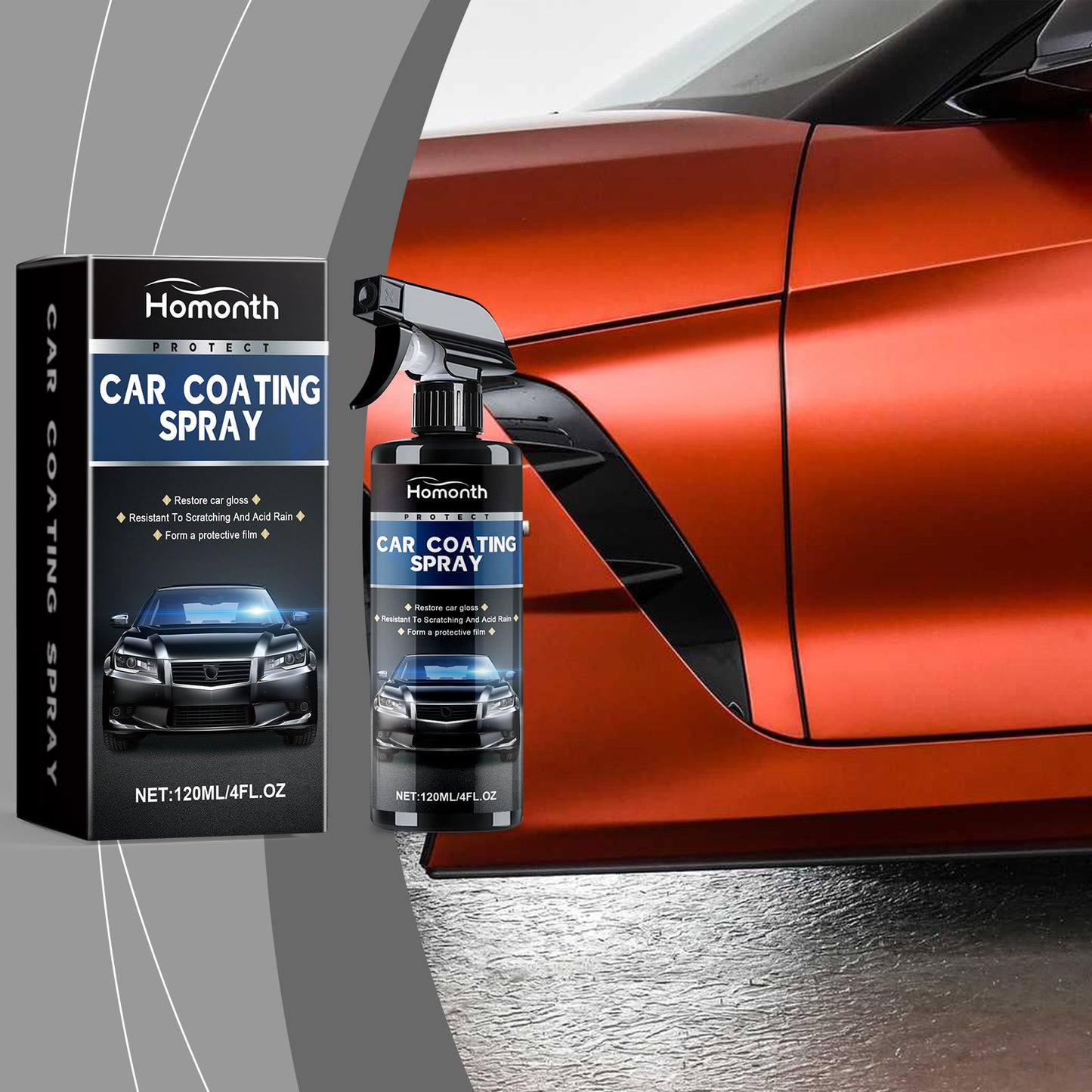 Automotive Ceramic Coating Spray Automotive Finish Maintenance Cleaning Decontamination Repair Scratch Retreader