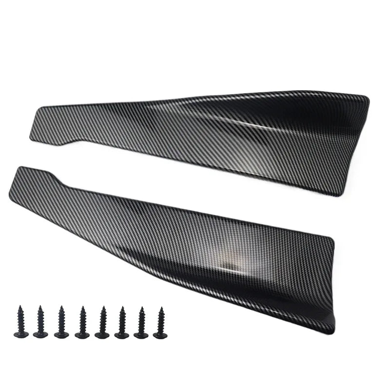 Universal 1 Pair Car Bumper Spoiler Front Rear Lip Anti-collision Universal Car Side Skirt