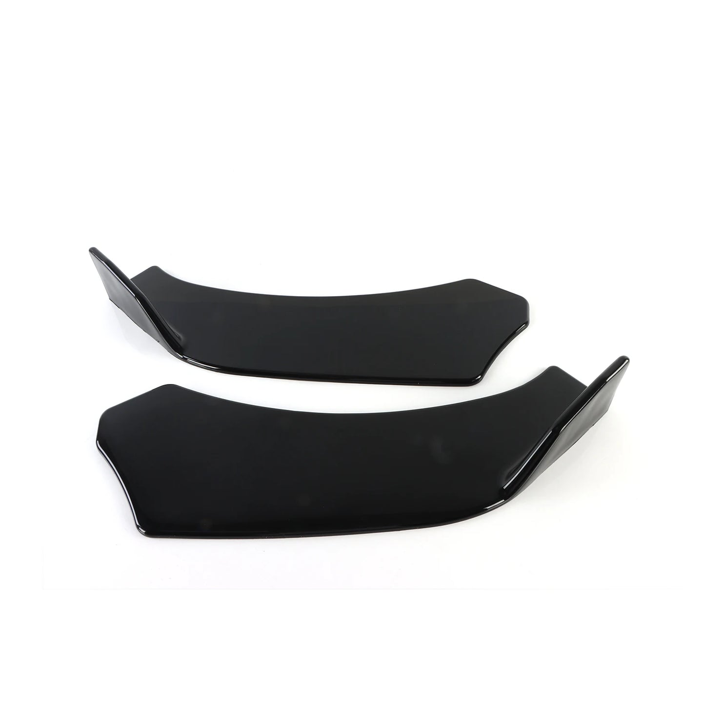 4PCS Universal Car Gloss Black Front Bumper Lip Chin Spoiler Splitter Body Kit Exterior Bumpers Automobiles Parts Accessories