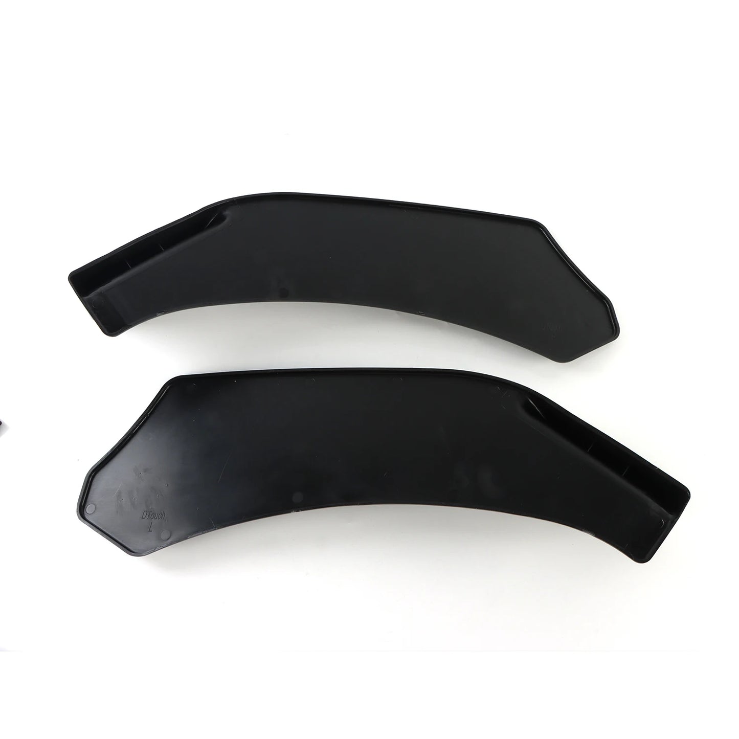 4PCS Universal Car Gloss Black Front Bumper Lip Chin Spoiler Splitter Body Kit Exterior Bumpers Automobiles Parts Accessories