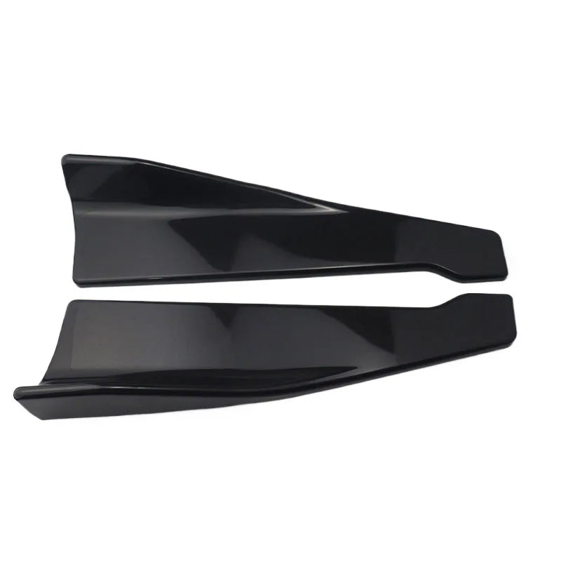 Universal 1 Pair Car Bumper Spoiler Front Rear Lip Anti-collision Universal Car Side Skirt