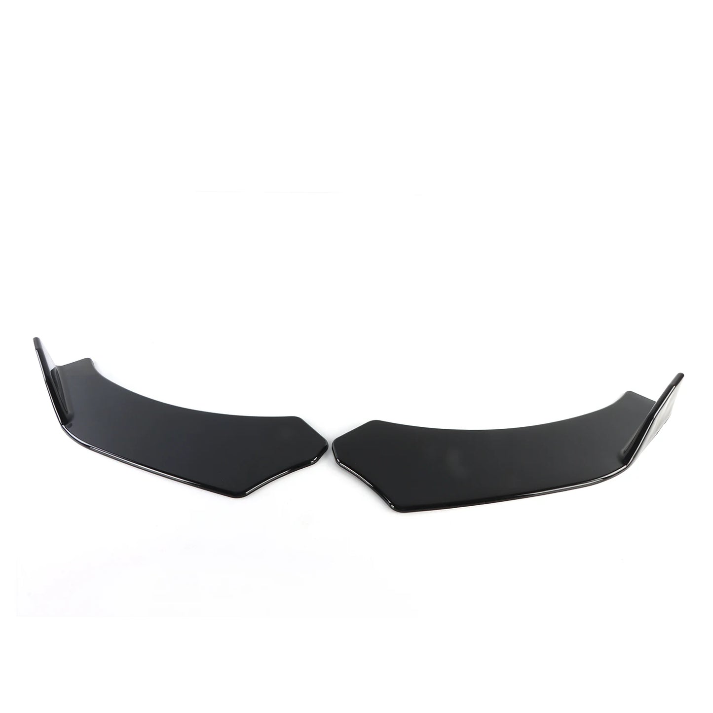 4PCS Universal Car Gloss Black Front Bumper Lip Chin Spoiler Splitter Body Kit Exterior Bumpers Automobiles Parts Accessories