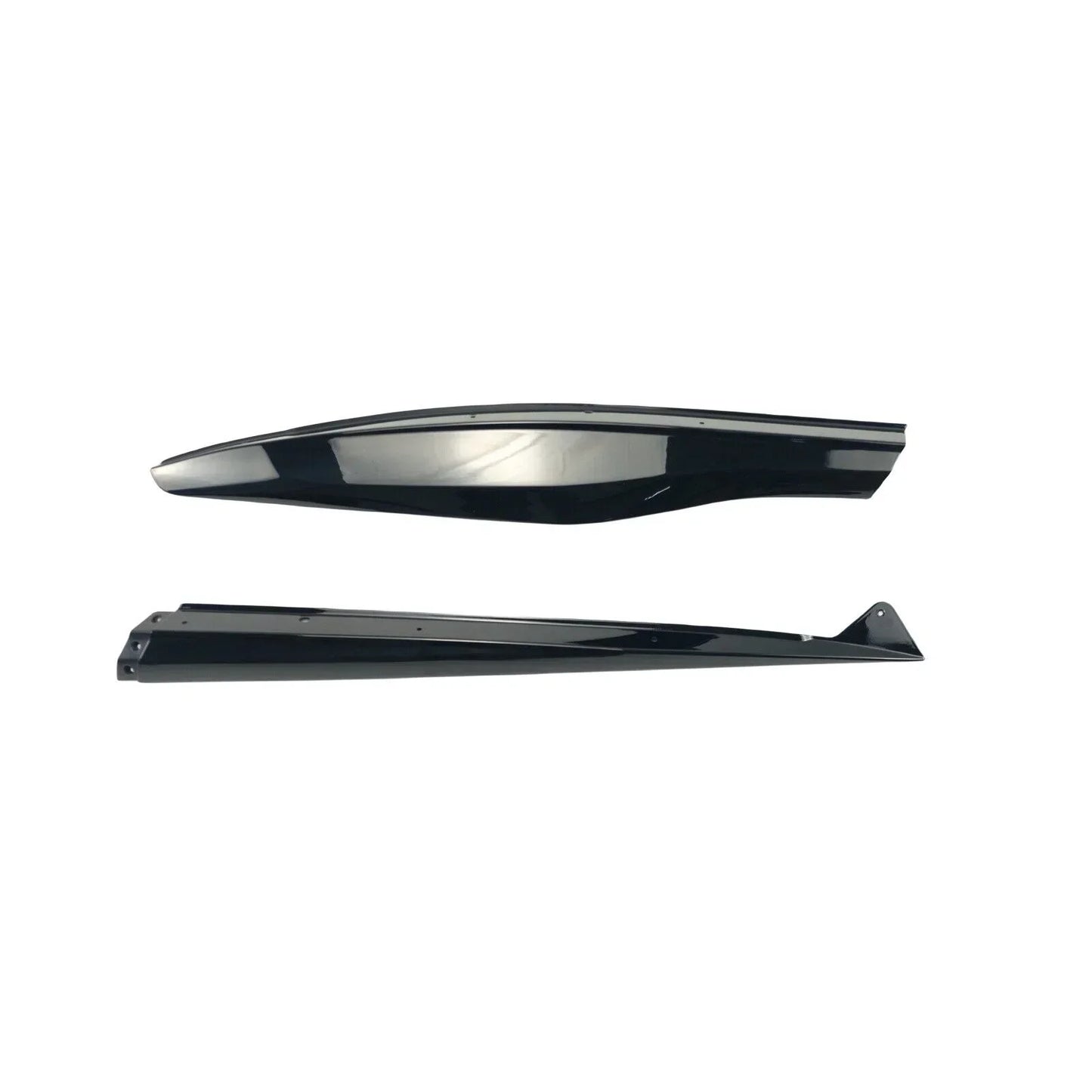 4PCS Car Side Skirts For Corvette C8 2023-2024 Z06 Fit With Wide Body Version Glossy Black Carbon Fiber Style Car Accessories