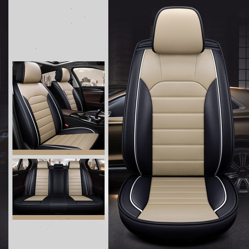 Beige and black luxury car seat covers, modern interior, sps street style quality accessory
