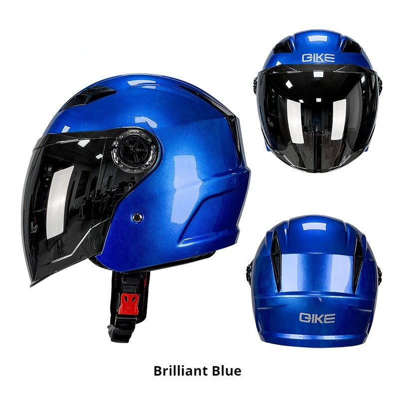 Three-quarter Helmet Foreign Trade Electric Car Motorcycle Four Seasons Universal ABS Helmet