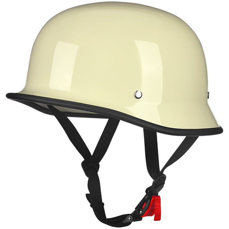 Motorcycle Unisex Half Helmet Matte Black