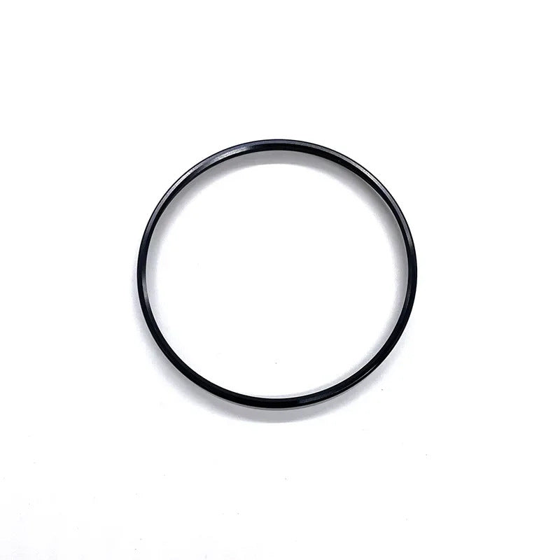 Minimalist black bangle bracelet on white background, sps street style accessory