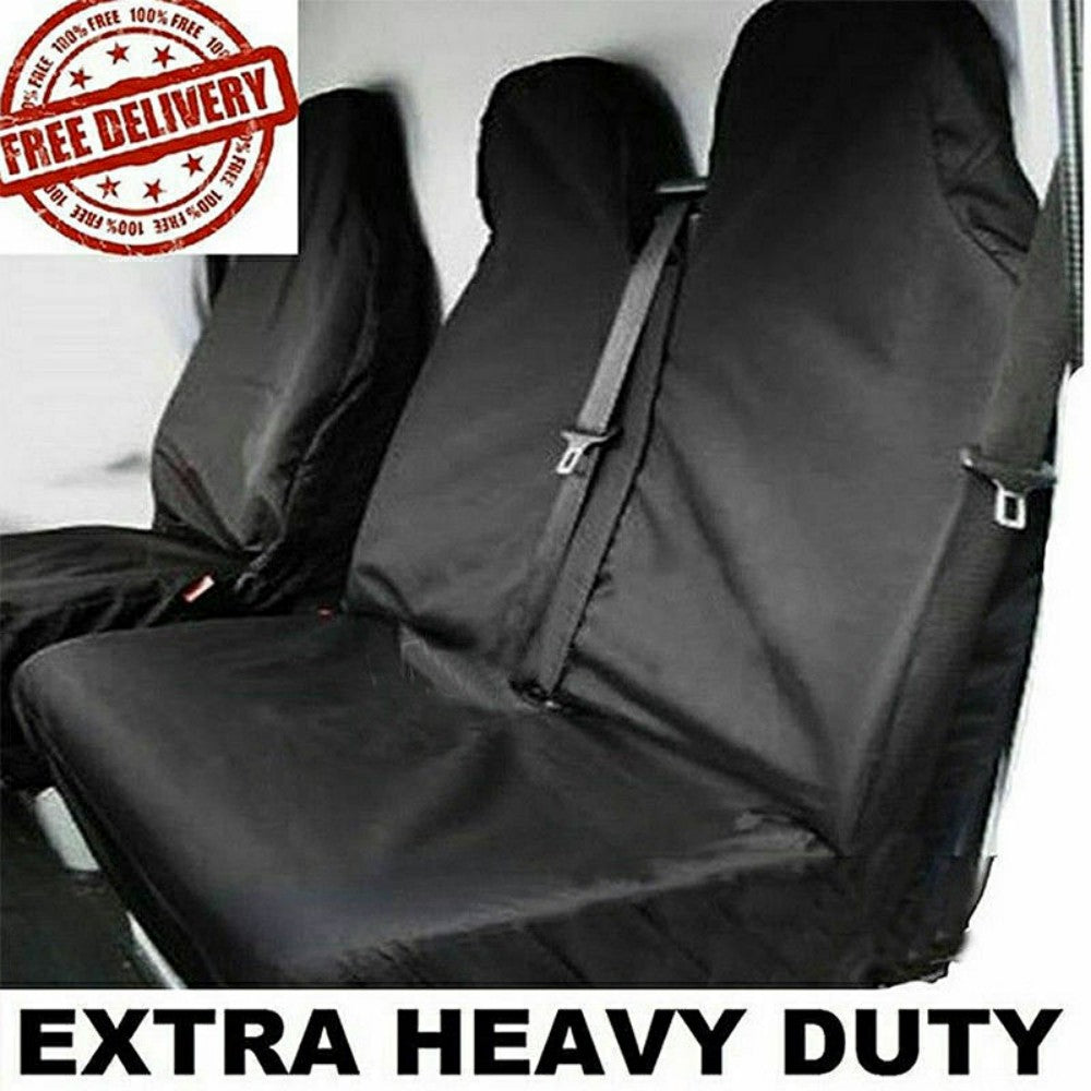 Black Waterproof Van Seat Covers 2 1 ONLY For Ford Transit Car Seat Cover Protector Set