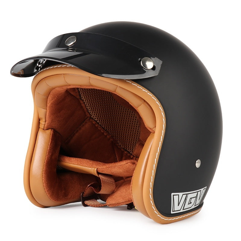 Motorcycle Helmet 3C Certified Retro Electric Car