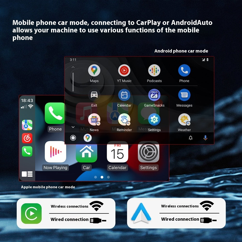 7-inch Telescopic Screen Vehicle-borne Bluetooth Player