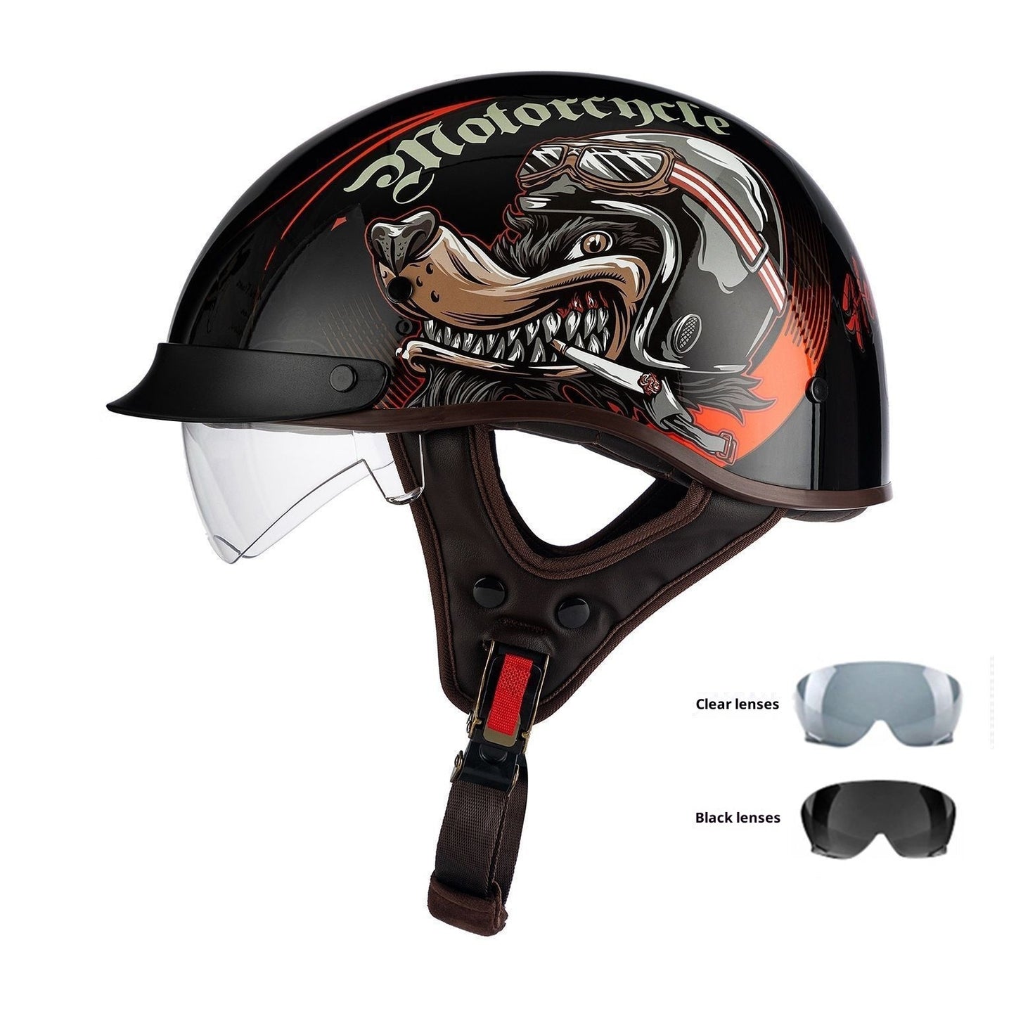 Retro Helmet Electric Motorcycle Helmet