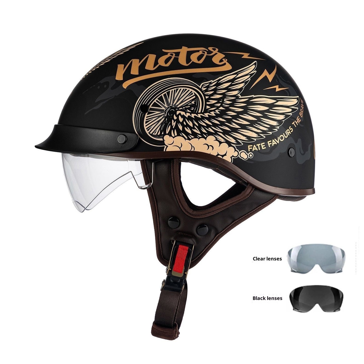 Retro Helmet Electric Motorcycle Helmet