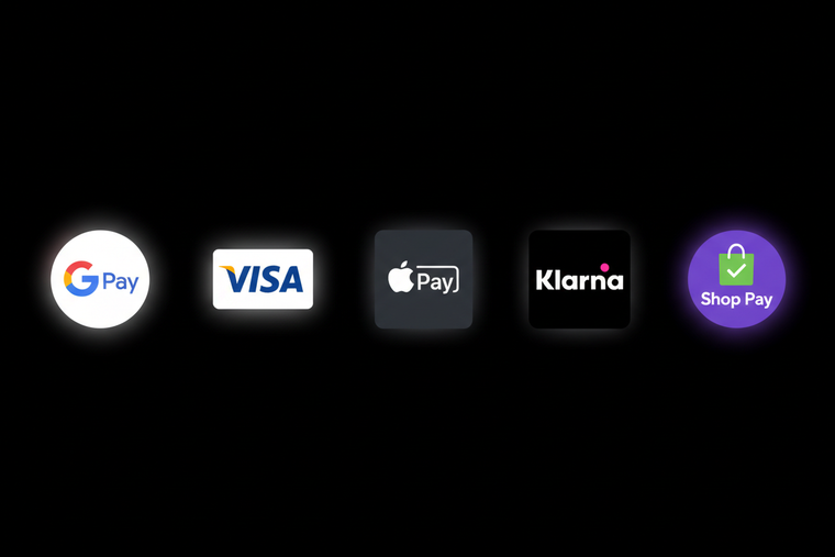 Payment Icons - Black Background